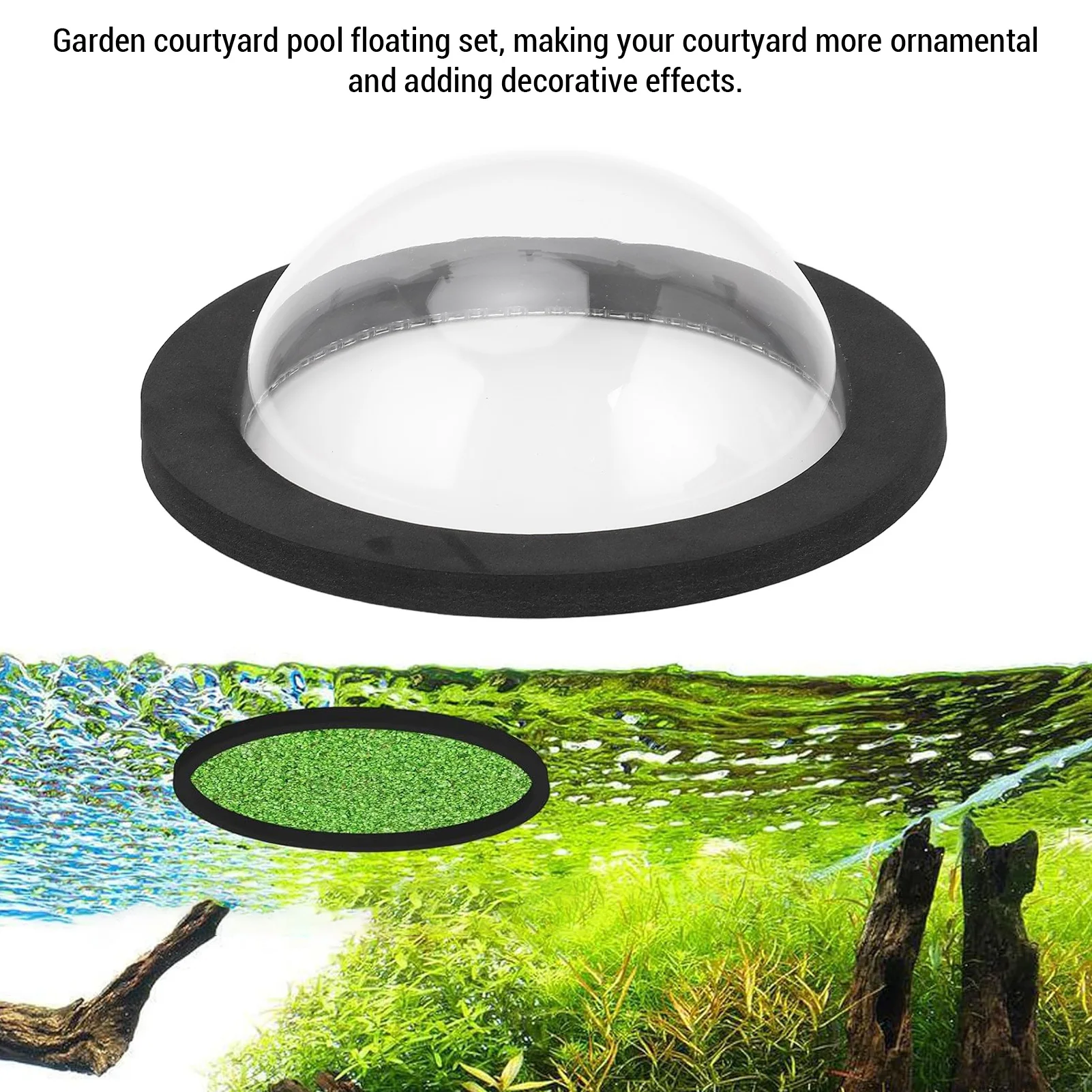 بركة السمك العائمة قبة شفافة المياه برهان جولة بركة غطاء قبة لحديقة ساحة العائمة بركة الأسماك قبة بركة قبة عائمة #5