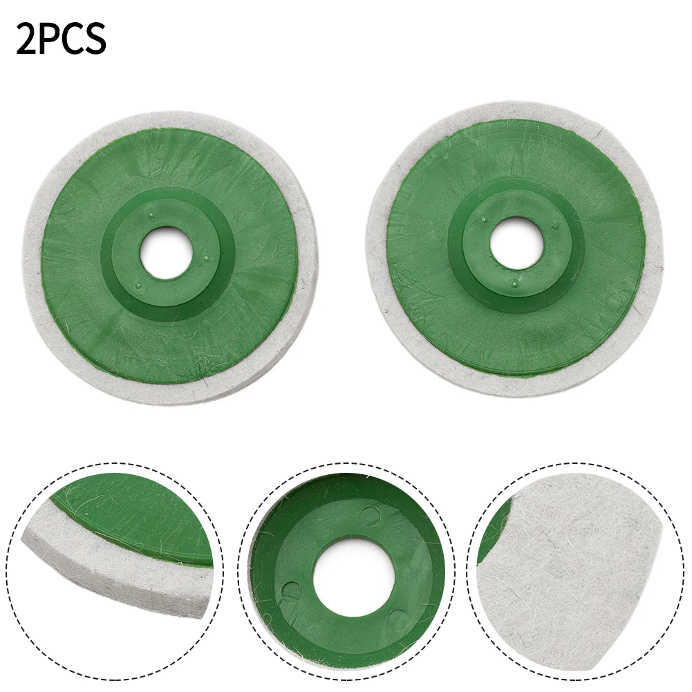 

2Pcs 125mm Wool Felt Polishing Grinding Wheel Pad Polisher Buffing Wheels Power Tools Polisher Accessories Replacement