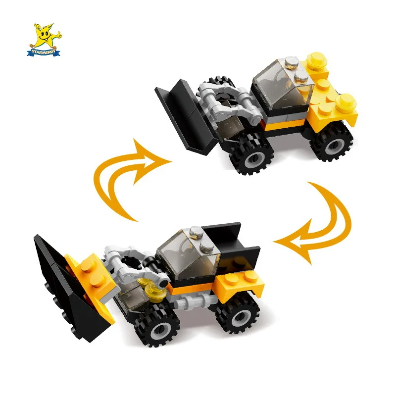 Engineering Vehicle Building Blocks - Small-Particle Puzzle for Kids' Cognitive Development, Perfect for Boys' Assembly Fun