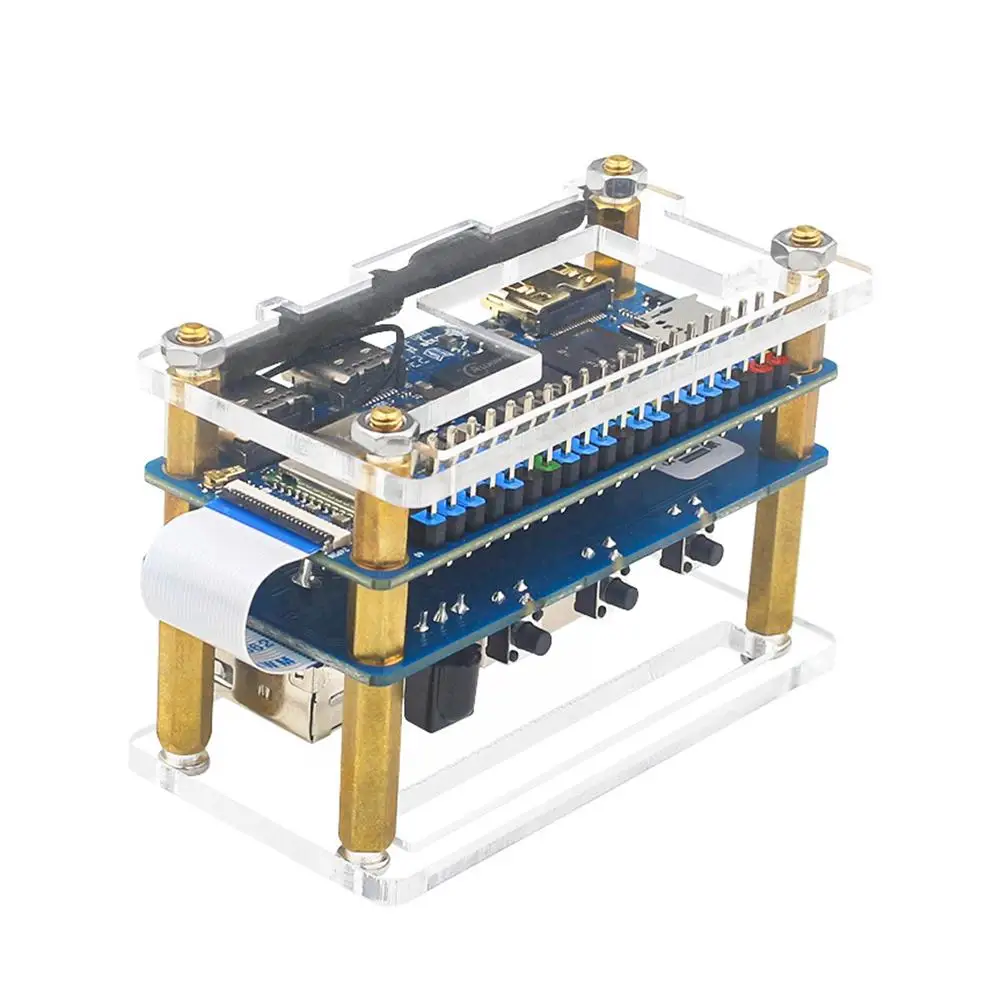 For Pi Zero 2 W Acrylic Case Transparent Shell Protective Box For Single Board Computer OPi Zero W5H2