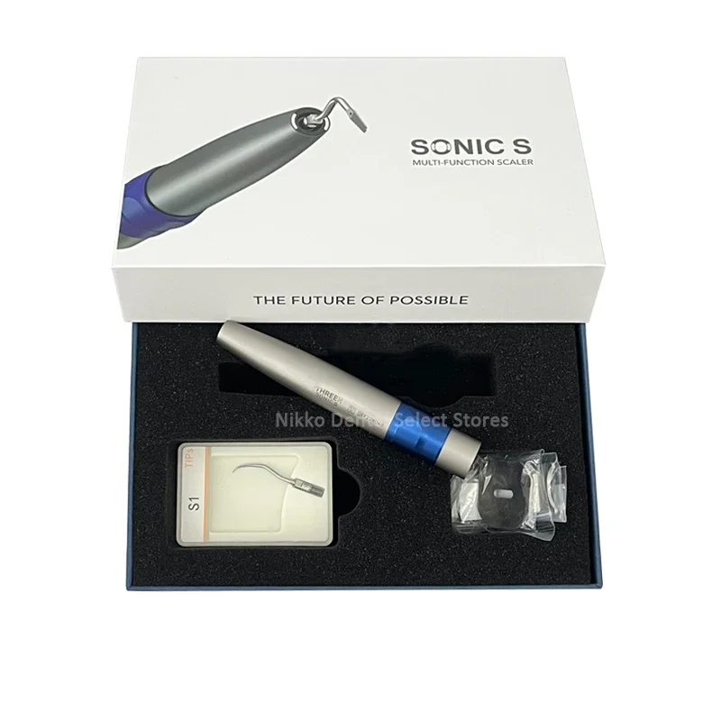 Dental Air Scaler Handpiece Teeth Cleaner Dental Ultrasonic Air Scaler With 3 Tips Single Water Spray Kavo Cleaning Tool