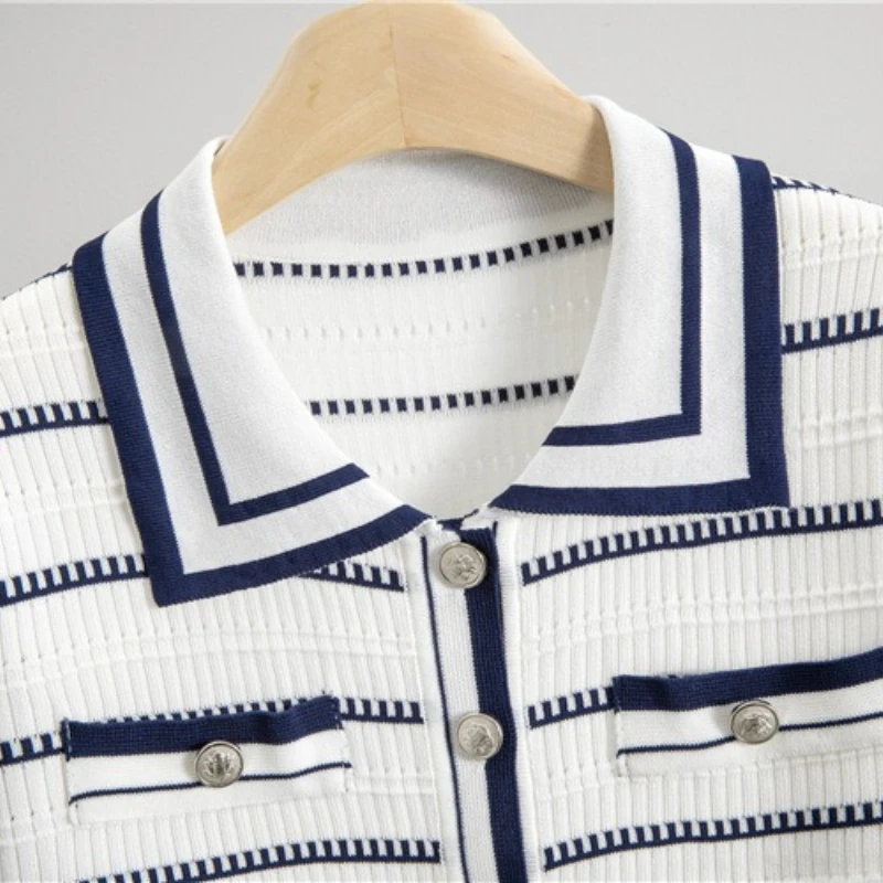 แฟชั่น 2 ชิ้นชุดแขนยาว Cropped เสื้อสเวตเตอร์ถักเอวสูงถักมินิชุดเสื้อกั๊ก Bodycon ชุดลายชุดการจับคู่