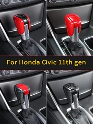 For Honda Civic 11th gen Accessories For 2023 CRV Accord Carbon Fiber Center Console Gear Lever Cover Auto Anti-skid Trim tools