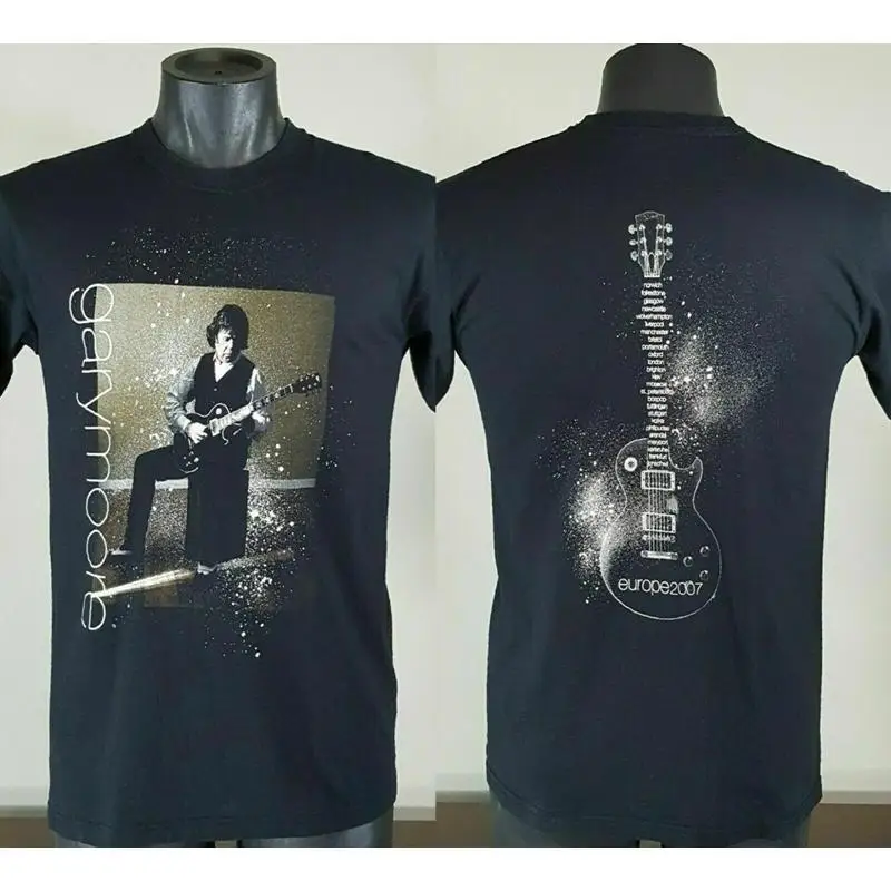Rare Gary Moore Europe 2007 Tour T Shirt Size Small Mens Band Concert