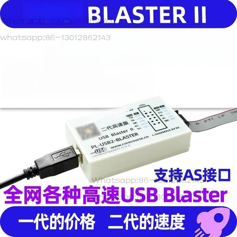 High-Speed 2nd Generation USB Download Programmer, Compatible with Altera FPGA CPLD Debugger Emulator Download Cable