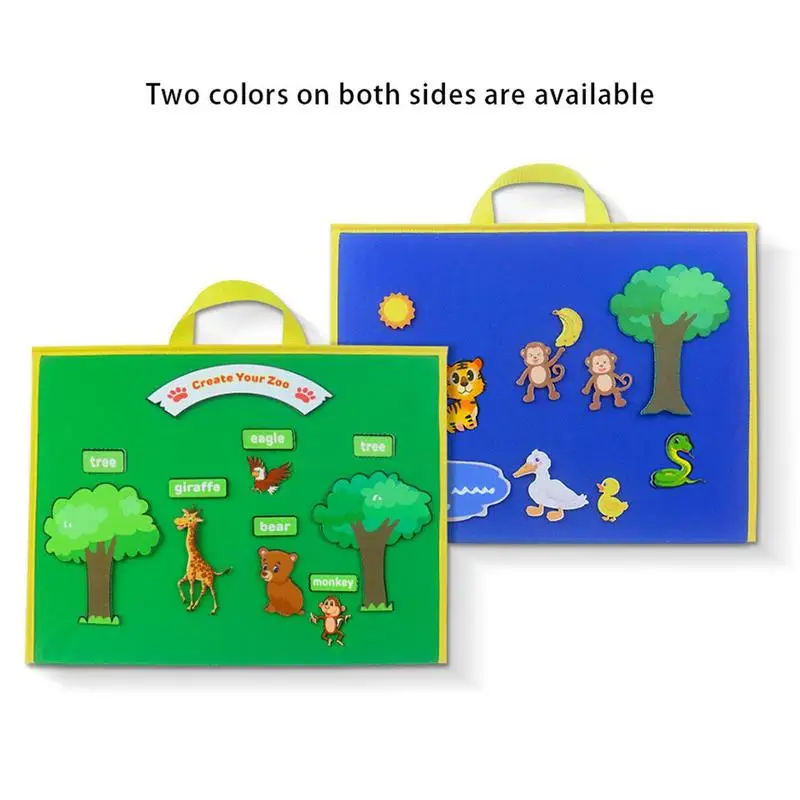 dobravel sentiu conselho de ensino montessori brinquedos storytelling double sided conselho de ensino early learning for toddlers boy and girl 01