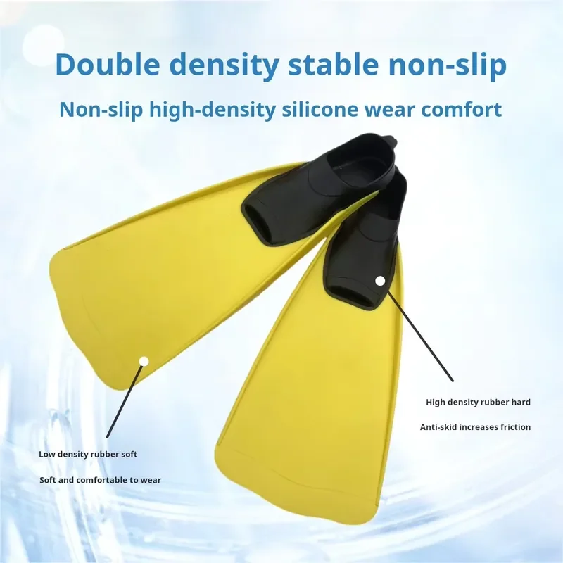 Adult Free Diving Training Shoes Long Strap TPE Material With Swim Fins Professional Gear For Underwater Swimming Practice