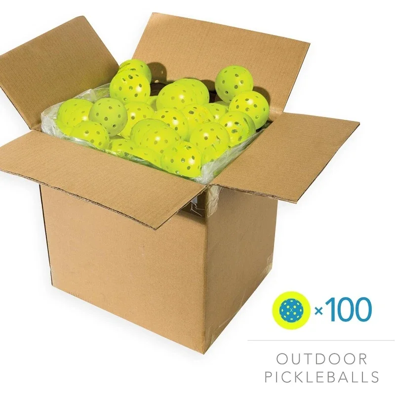 X-40 Outdoor Pickleballs - 3 Packs, 12 Packs, 36 Pickleball Buckets, 50, 100 + 400 Bulk Packs of Regulation Pickleballs