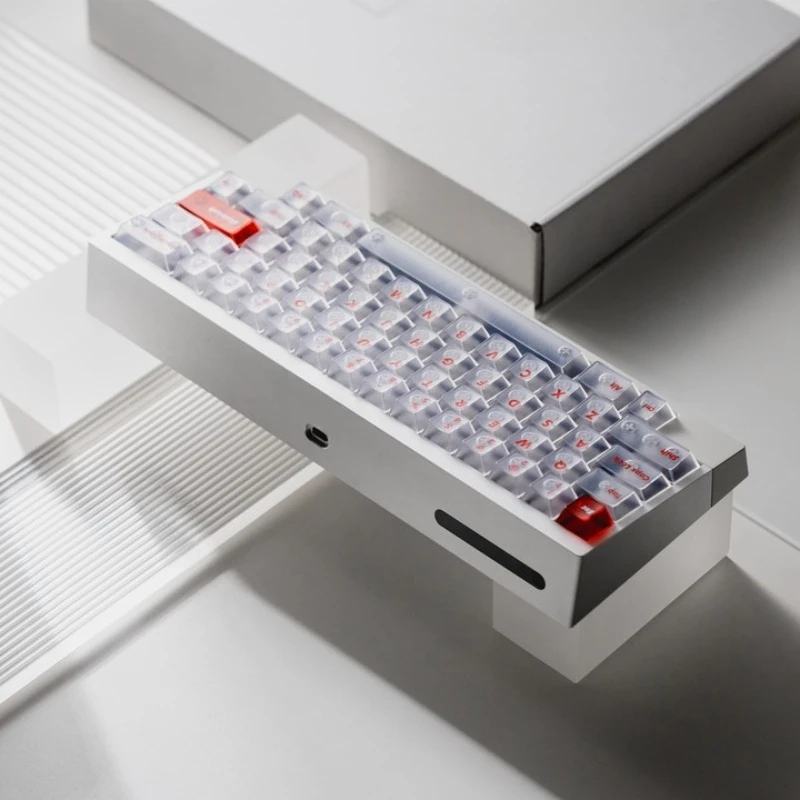 Transparent keycaps Mechanical keyboard caps Compatible with 60 65 75 80 columns, anti-color 139 keys