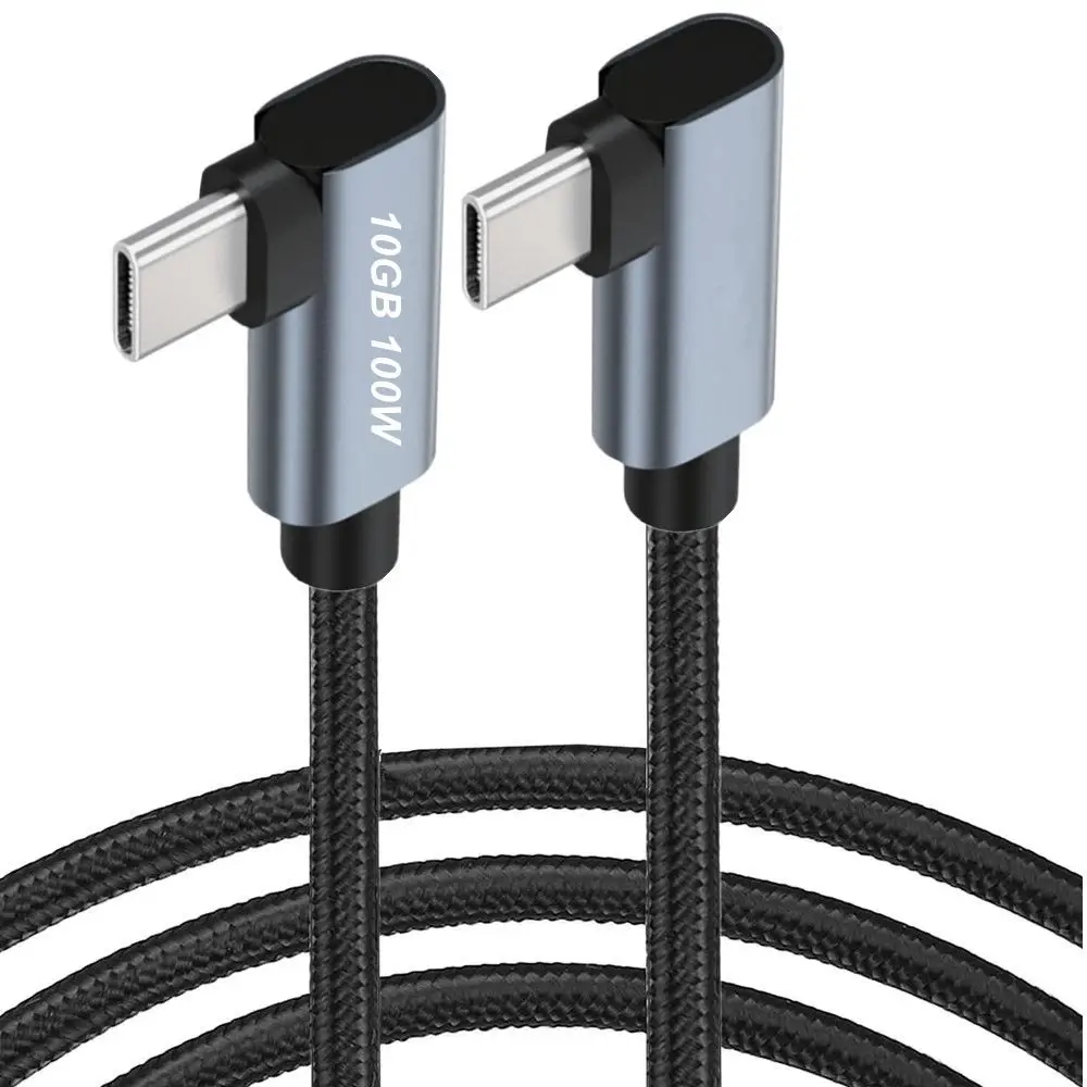 外部データケーブルタイプc,10GB,4k,60hz,d100w,オスからオスUSB-C3.2gen2,高速
