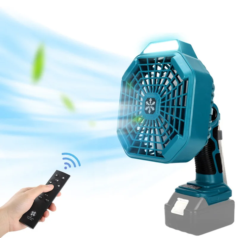 

Handheld Fan for Makita for Bosch for Dewalt for Milwaukee 14.4-18V Battery Portable Cordless Jobsite Fan with LED Light Camping