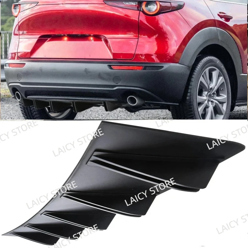 

LAICY For M-azda CX-30 CX-5 CX-50 CX-9 Car Rear Diffuser Shark Fins Bumper Splitter Chin Spoiler Lip Black Shunt Rear Bumper Lip