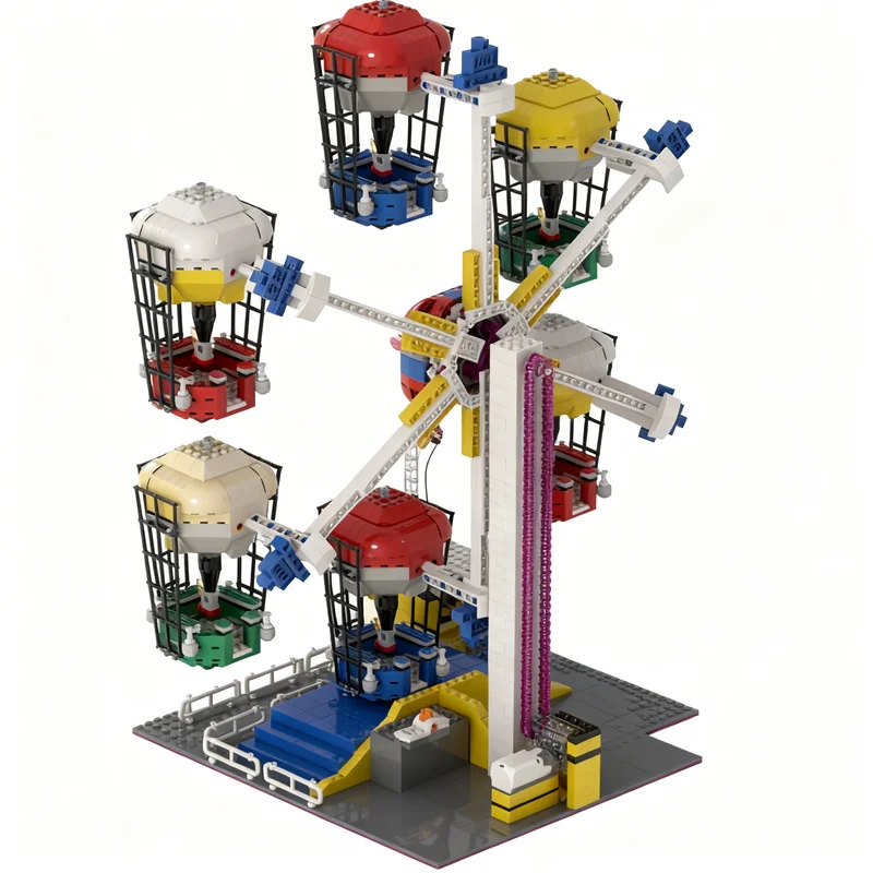 2074pcs MOC LEGOLAND Game Balloonz Ride Model Building Blocks Construction Idea Brick DIY Kids Education Christmas Gifts Toy