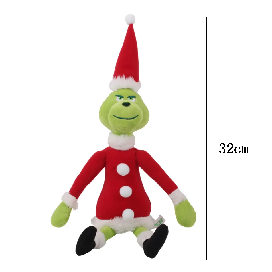 Green Shaggy Anime Figures Perfect Christmas Decoration Green Haired Monster Figurine Adorable Plush Doll Kid Birthday Toy Gifts