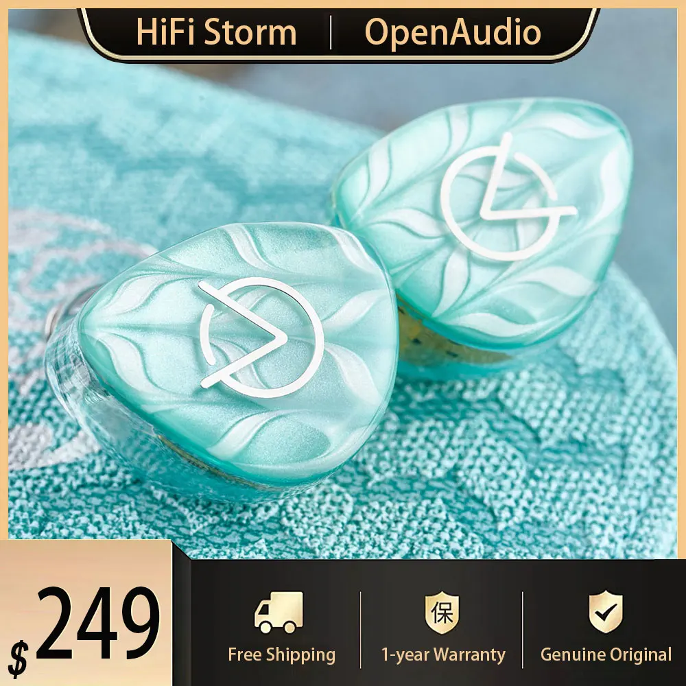 

New OpenAudio SIREN In Ear Earphone 1DD+2BA Hybrid Drivers Hifi Music Earbuds Cable 3.5mm 4.4mm Plug Headphone Gifts Headset