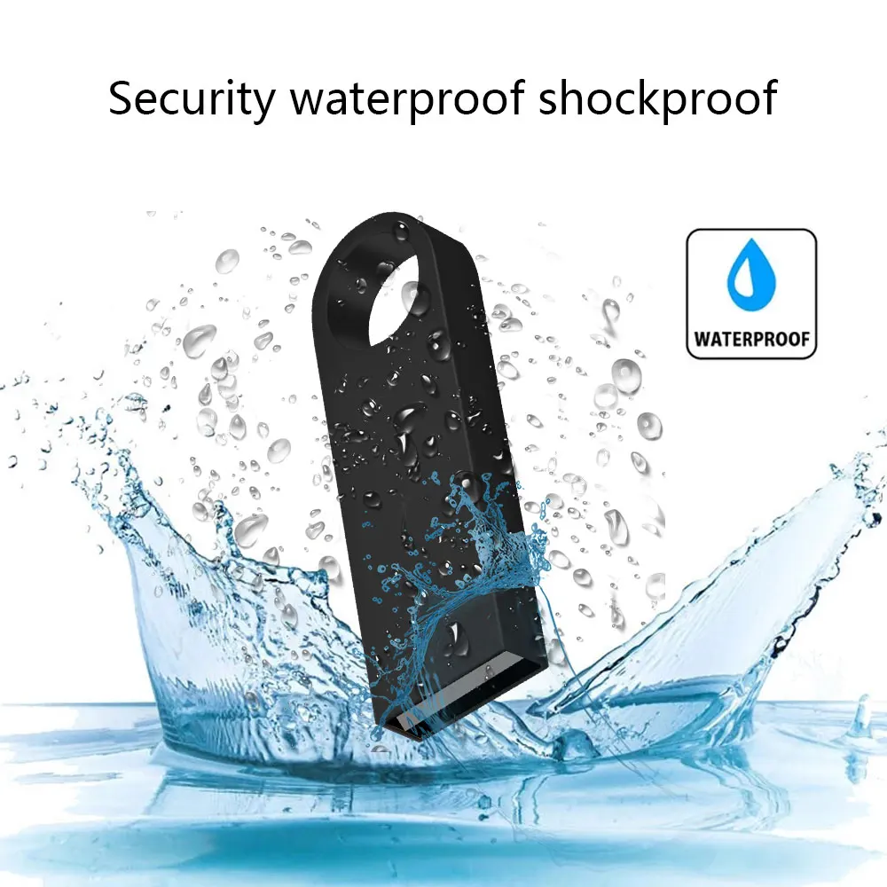 Mini Metal USB 2.0 Flash Drives 64GB 32GB 16GB High Speed Pen Drive 8GB 4GB Memory Stick Creative Gift U Disk