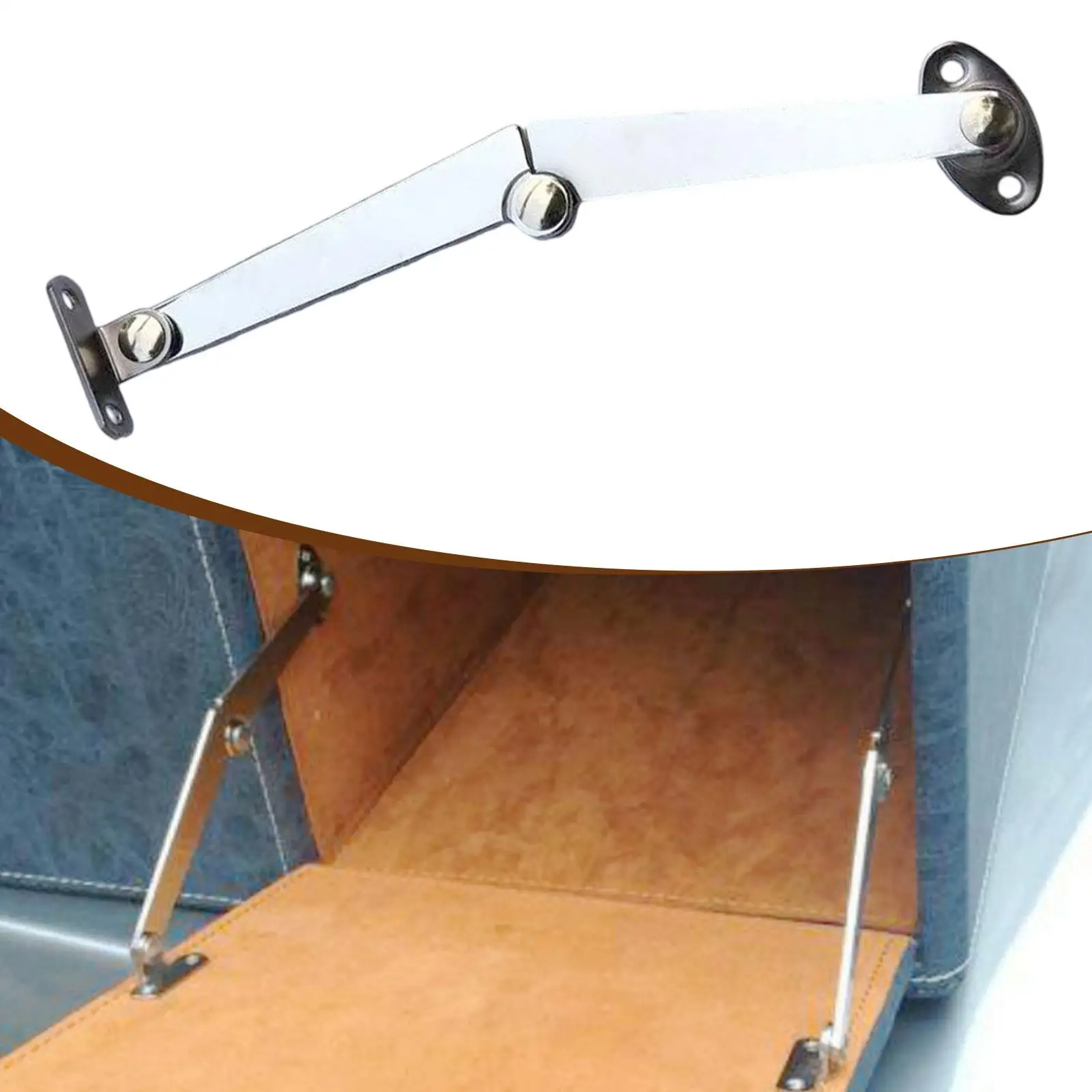 Lid Support Hinge, Easy to Install Multipurpose Versatile Cabinet Hinge for Jewelry Case, Wardrobe, Cupboard Office Rack