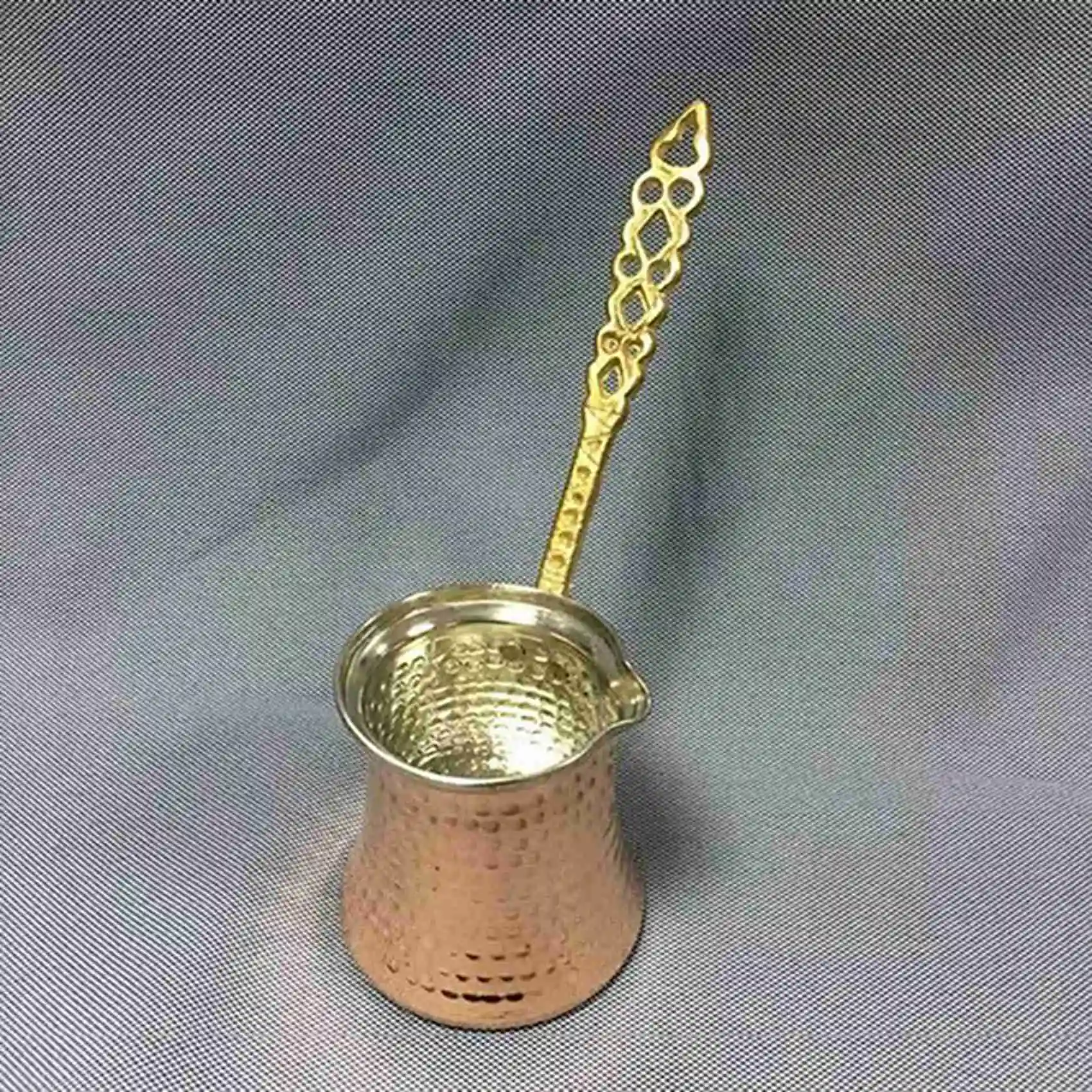 A39M 2X إبريق قهوة تركي تركي قهوة تركية ماكينة صنع القهوة النحاسية للتركية Cezve كافتيريا مقبض معدني Cevze