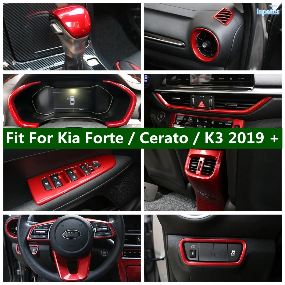 

Pillar A Speaker Water Cup Holder Gear Shift Head Decor Frame Cover Trim For Kia Forte Cerato K3 2019 - 2023 Car Accessories