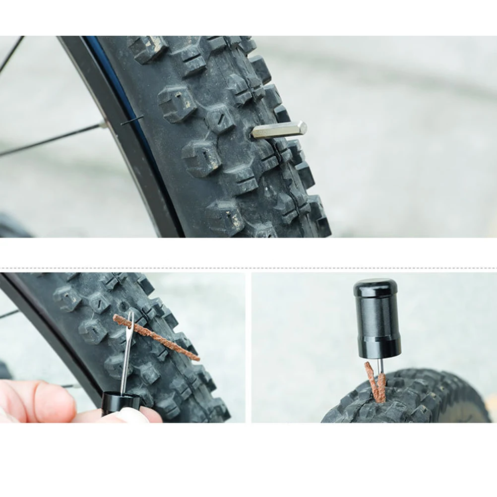 

Aluminum Alloy Tire Repair Tool Fork Vacuum Emergency Rubber Strip Drill Portable Fixing Fork For Bike Car Tires Repair Tools