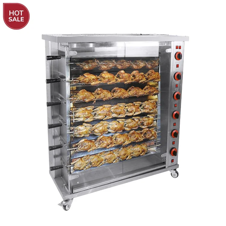 Commercial 3/6/9 custom shelves bbq rotisserie cyprus cuisine chicken roaster oven