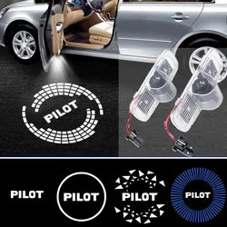 2PCS LED Car Door Welcome Lights for Honda Pilot 2009-2019 2018 Shadow Projector Courtesy Ghost Logo Lamp Emblem Auto Styling