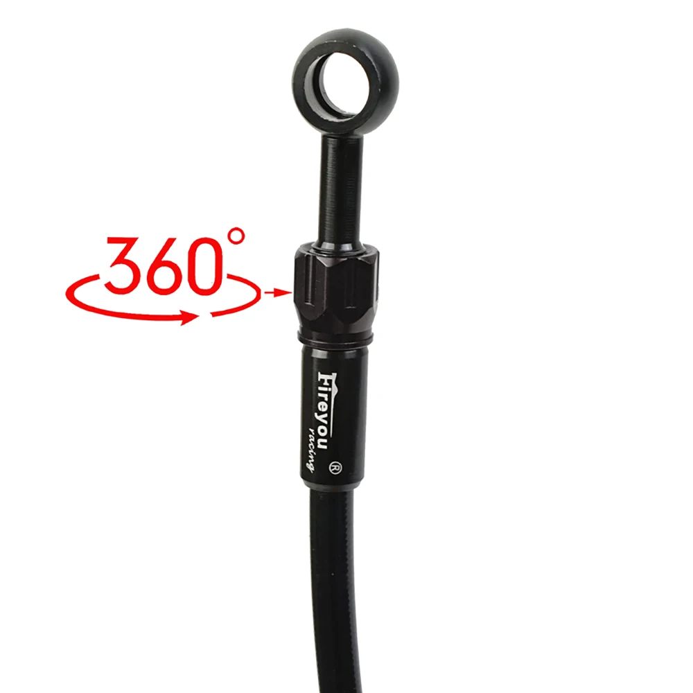 AN3 مضفر خرطوم الفرامل دراجة نارية قابض هيدروليكي أنبوب أسطوانة رئيسية 4 × كابل فرامل البانجو للدراجات النارية ياماها هوندا Drz Dio #2