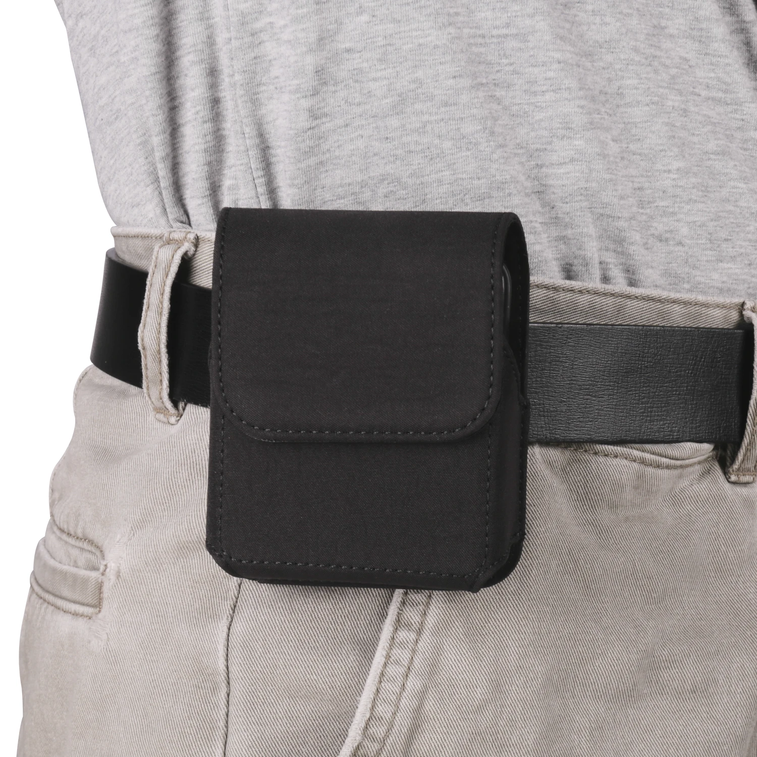 Universal Mens Phone Belt Pouch Holster Waist Pack Bag for Samsung Galaxy Z Fold 5 4 Motorola Razr Plus 2023 Motorola 40 Ultra