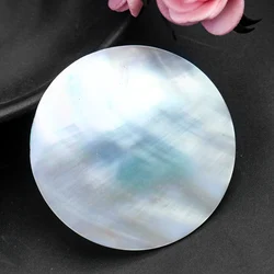 5pcs 50mm Natural Disk Mother of Pearl Coin Shell DIY Jewelry Making Spacer Slice MOP Necklace Sticker Handmade Craft