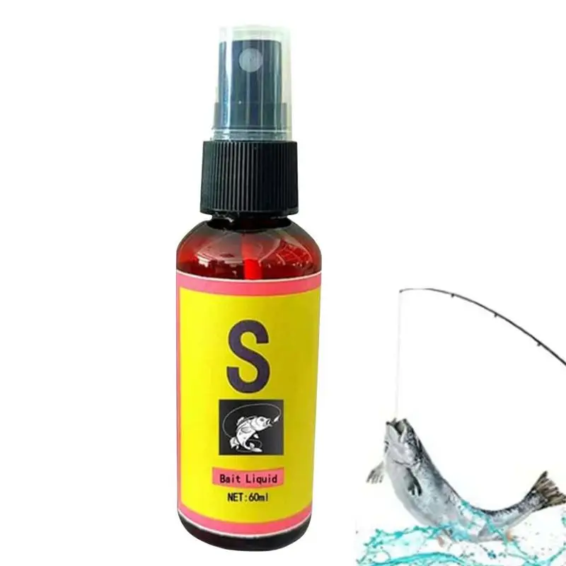 Fishing Baits Attractants Spray 60ml Lures Liquid Attractant Natural Scent Drag For Sea River Freshwater Fish Effective Bait