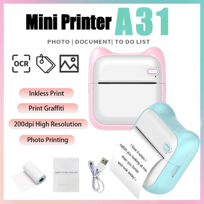 Mini Printer Blueto…