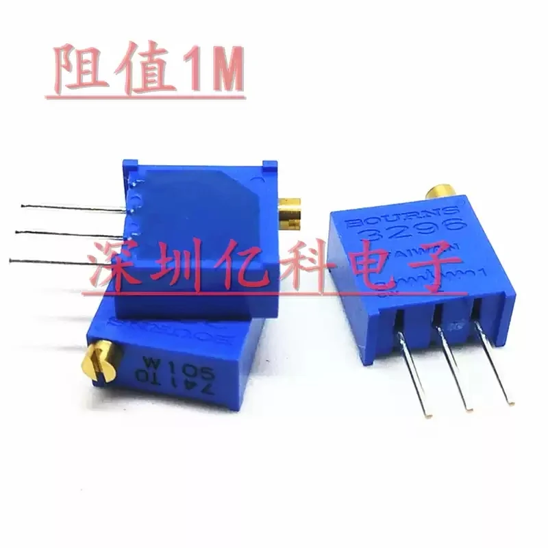 3296W-1-105LF imported original BOURNS multi turn precision adjustable resistor W105 resistance 1M potentiometer