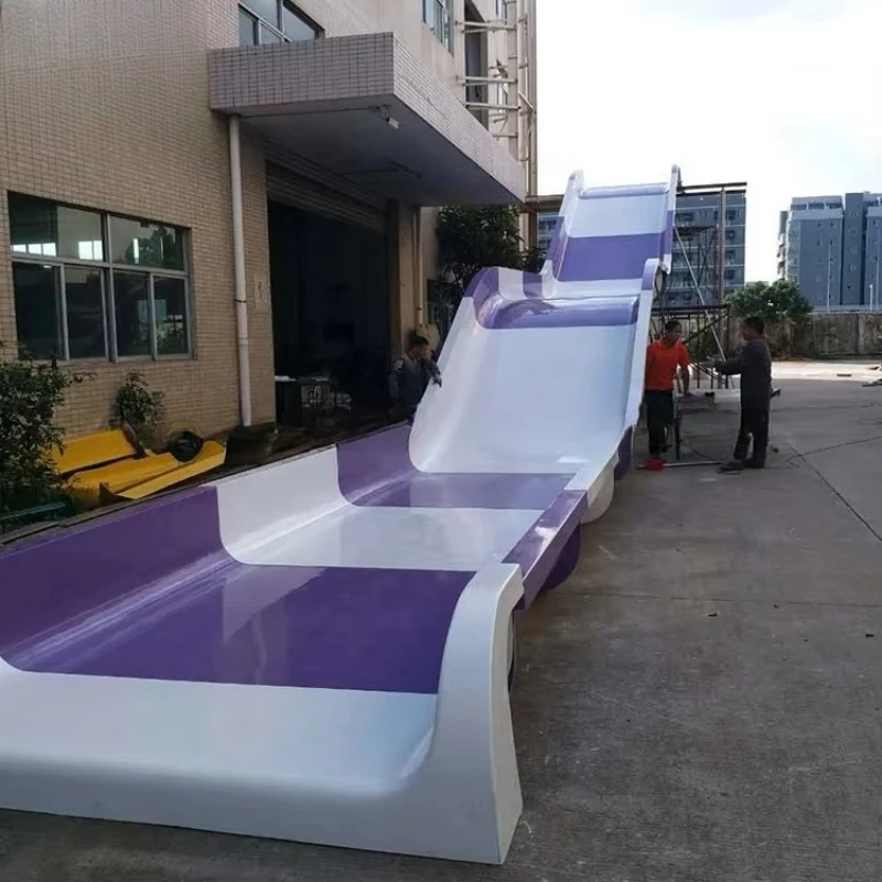 Interaktive Wettkampf-Diashow, Glasfaser-Wasserrutsche, breite Rutsche