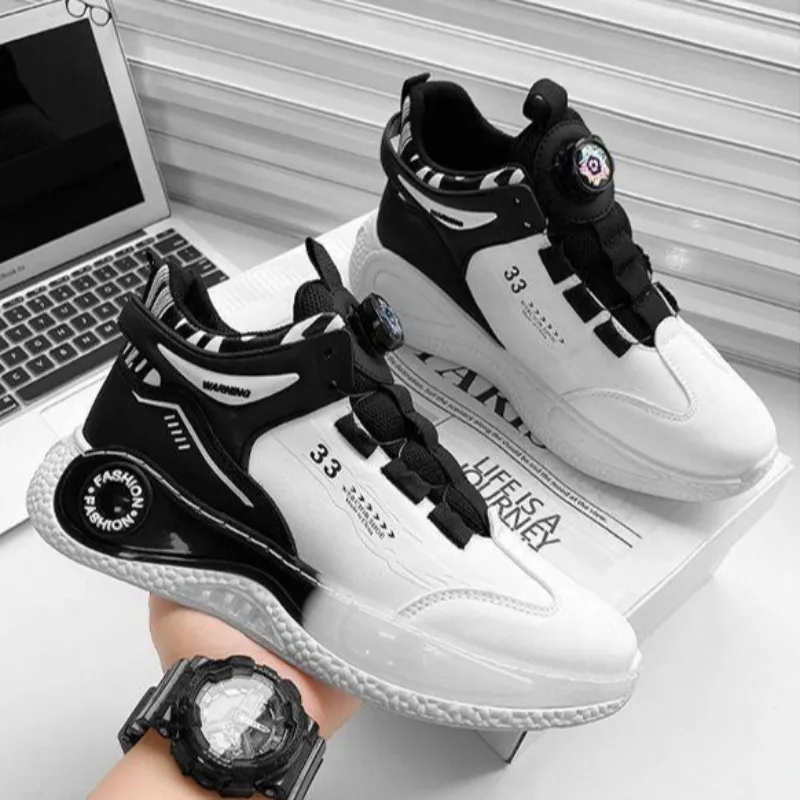 

Luxury Mens Sneakers 2024New Rotating Buckle Designer Casual Shoes Platform Basketball Shoes Outdoor Running Skateboarding Shoes