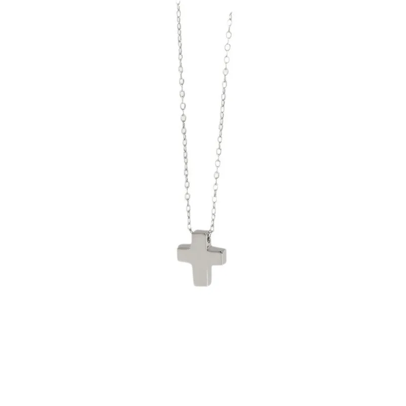 

"Fengyu Simple Jewelry 925 Sterling Silver Fine Pendant Necklace Cross Pendant Necklace for Women Gifts Silver Cross Chain "