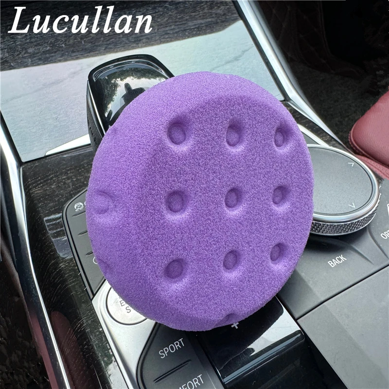 Lucullan CCS Purple Edgeless Foam Applicator High Density Wax/Sealant Hand Polishing Sponges Pads