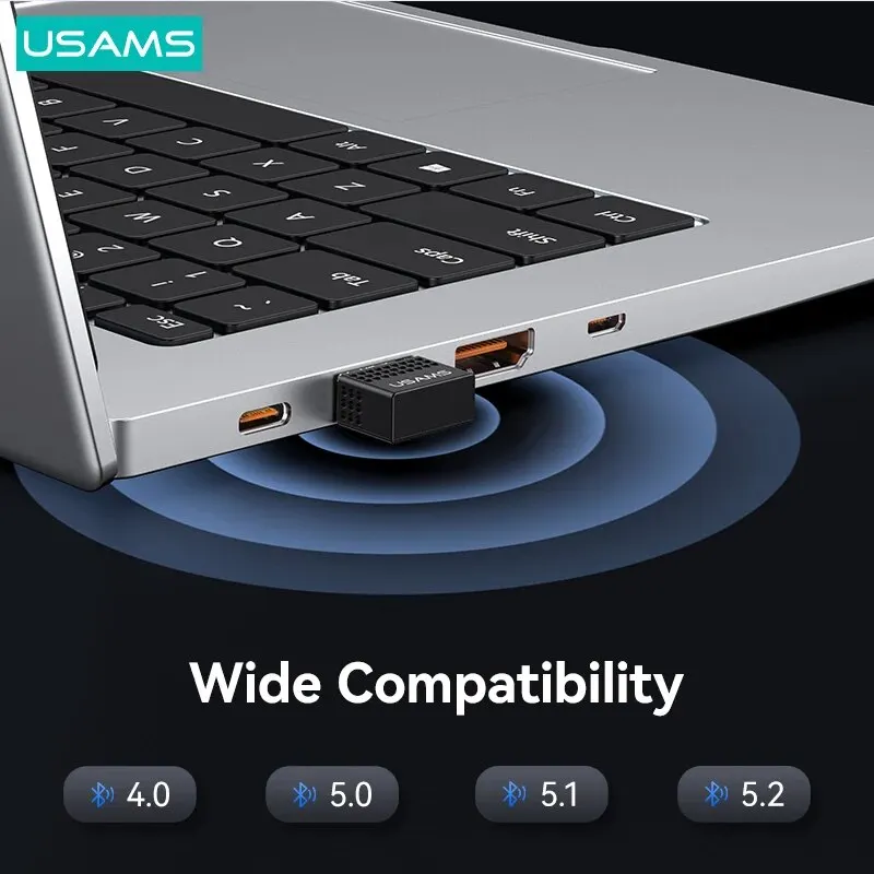 USAMS ZB285 USB BT Adapter Version 5.3 Dual-mode HD Sound Quality