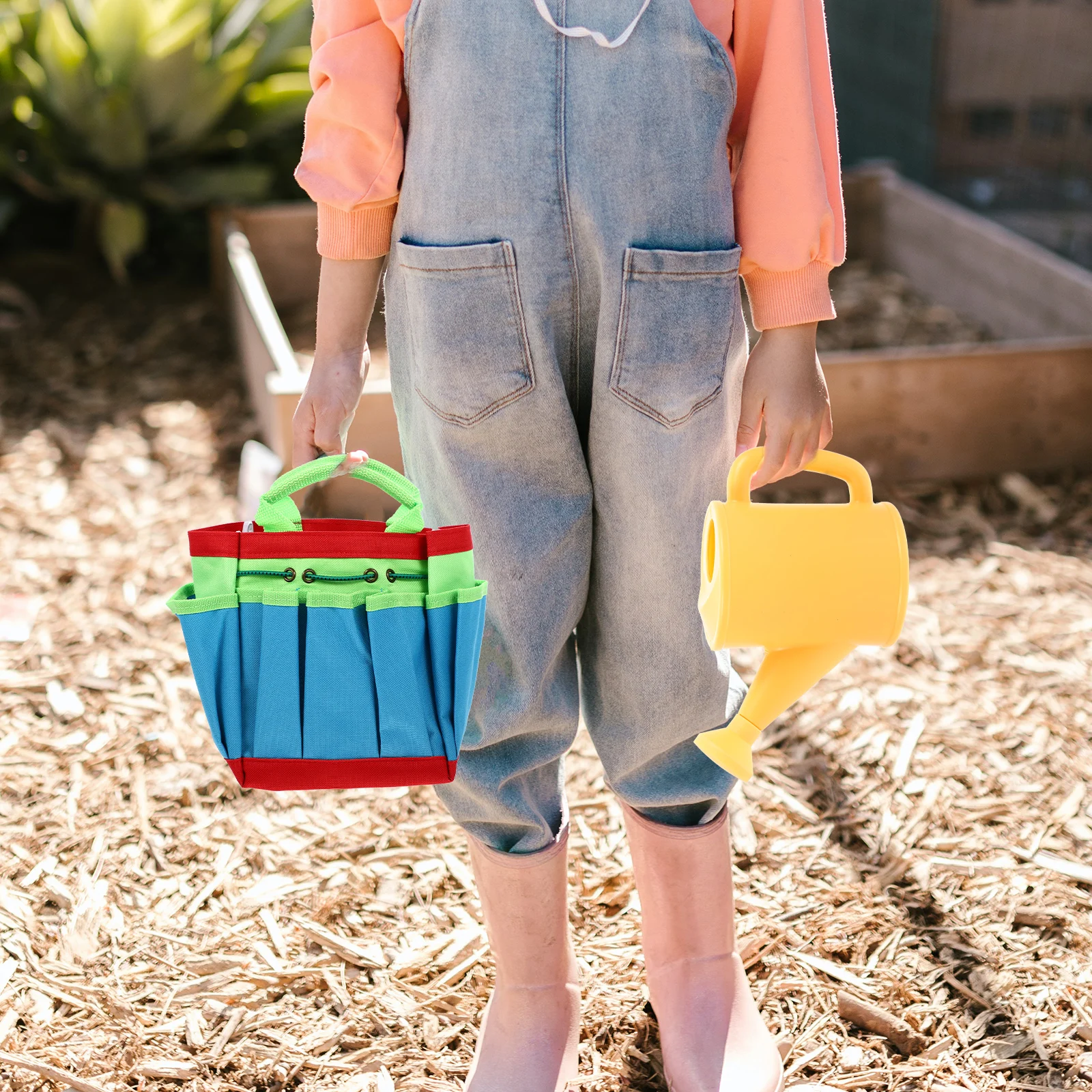 

Garden Tool Set Pretend Play Gardening Toys Kids Kit Shovel Stainless Steel Playset Planting for Toddlers