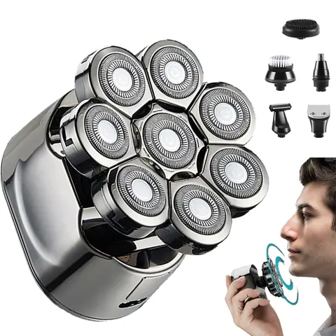 남성용 전기 면도기 미용 키트, 얼굴 바디 전기 면도기, 머리 수염 트리머, 대머리 면도기, 충전식