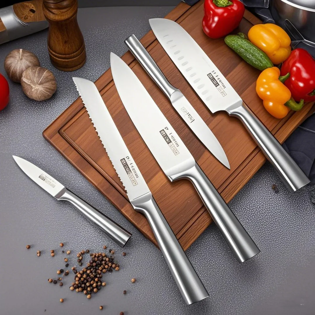 

Kitchen Knife set 5-piece stainless steel kitchen with hollow handle Chef's knife Japanese knife Multi-purpose knife Fruit knife