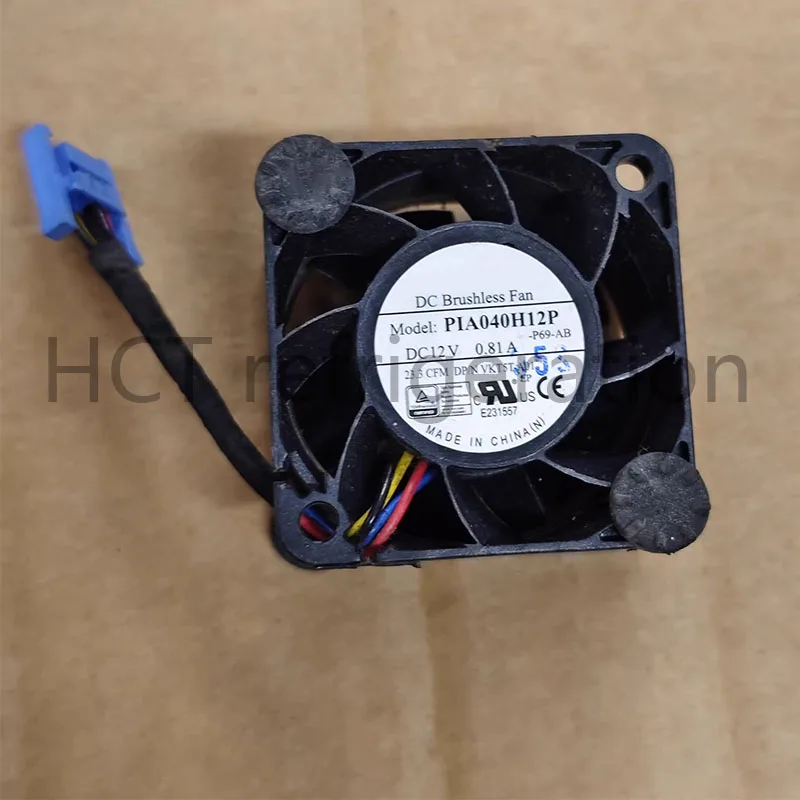 Original 100% Working 4 wires PIA040H12P 0.81A R240 R340 Server 12V Cooling Fan MR10W