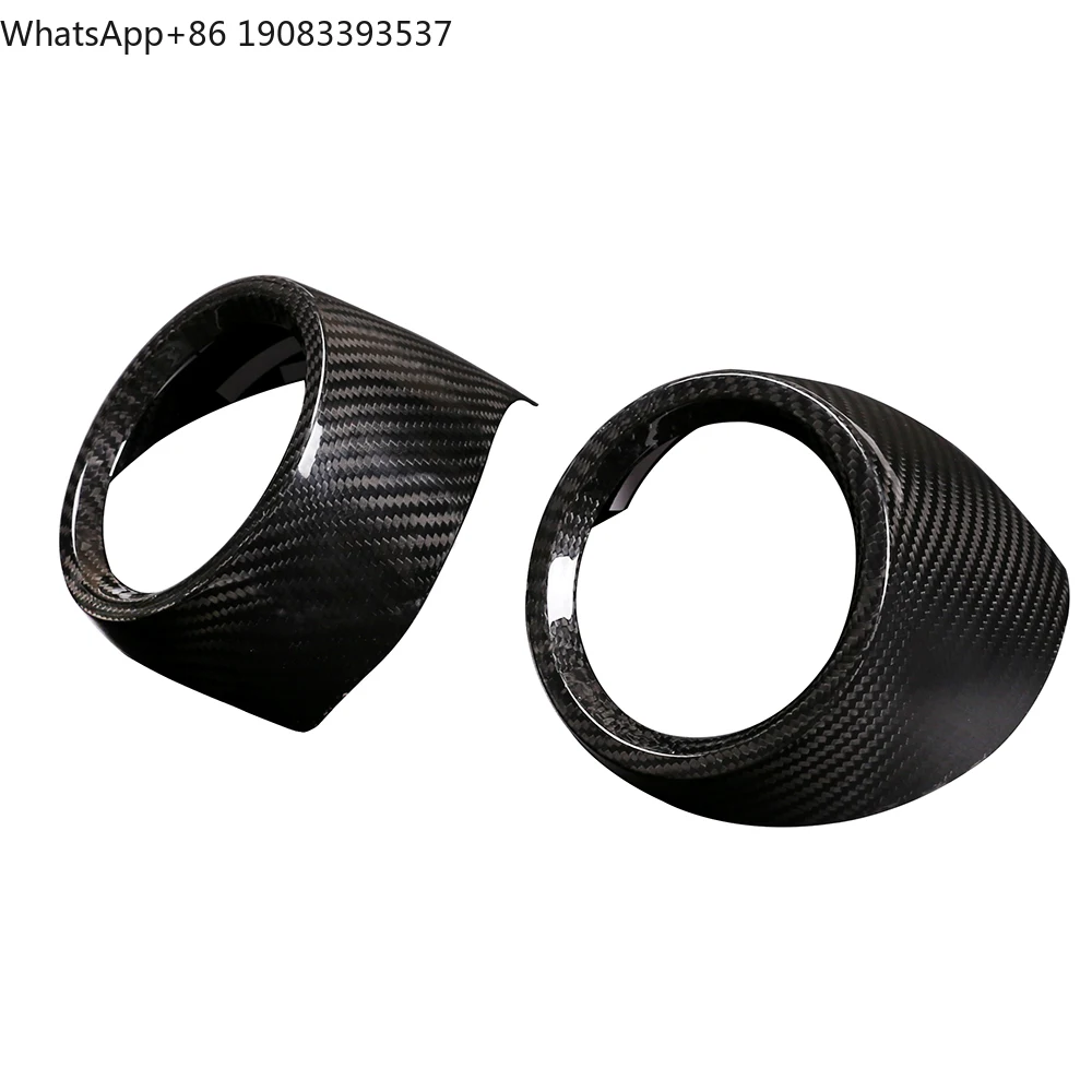

Real Carbon Fiber 3K Twill Weave Glossy Finish Luxury Air Outlet Cover Sticker for Alfa Romeo Giulia 2017-2018 | Interior Tuning
