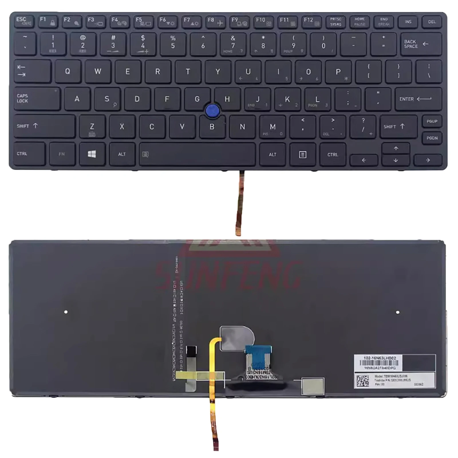 US for Tecra X40-D/E/F G83C000J75US TBM16N33USJ356 Laptop keyboard