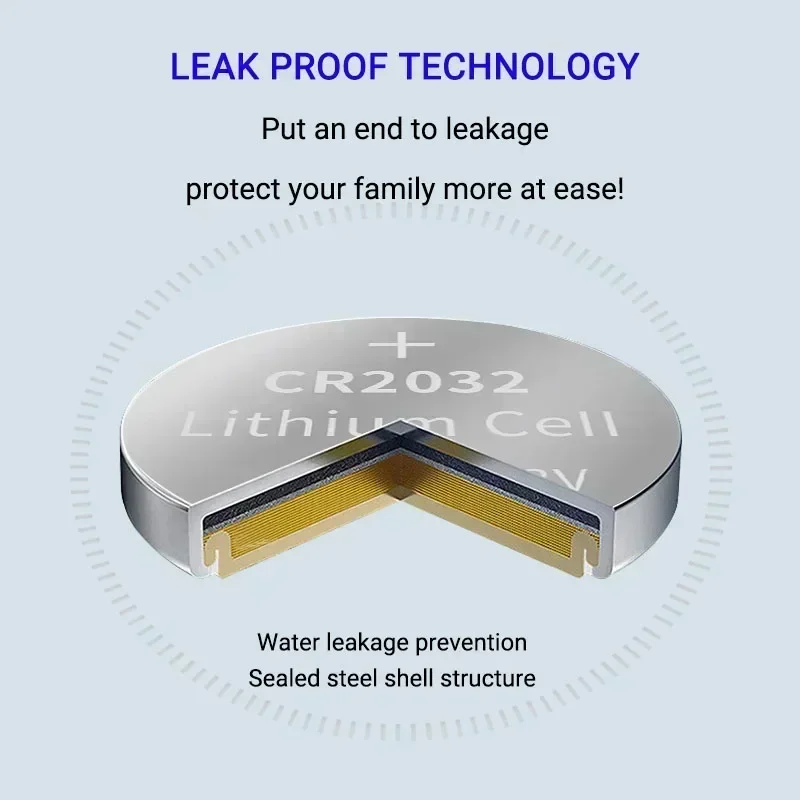 2-100 Uds CR2032 batería cr2032 botón moneda batería 3V baterías de litio para reloj calculadora juguetes coche Control remoto pila de moneda
