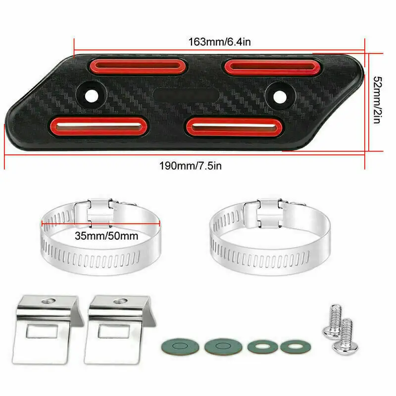 แผ่นกันความร้อนท่อไอเสียแบบ US สำหรับ HONDA CT125 MONKEY 125 GROM 125