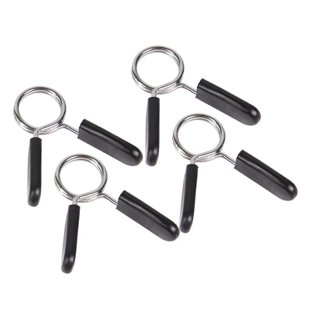 4Pcs Barbell Spring Clamp 28mm 1\'\' Clips Lock Collar Adjuster Attachment