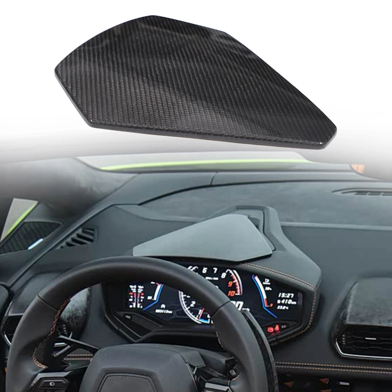 

1Pcs For Lamborghini Hurricane 580 2014-2021 Real Carbon Fiber Car Display Decorative Cover Sticker Car Protection Accessories