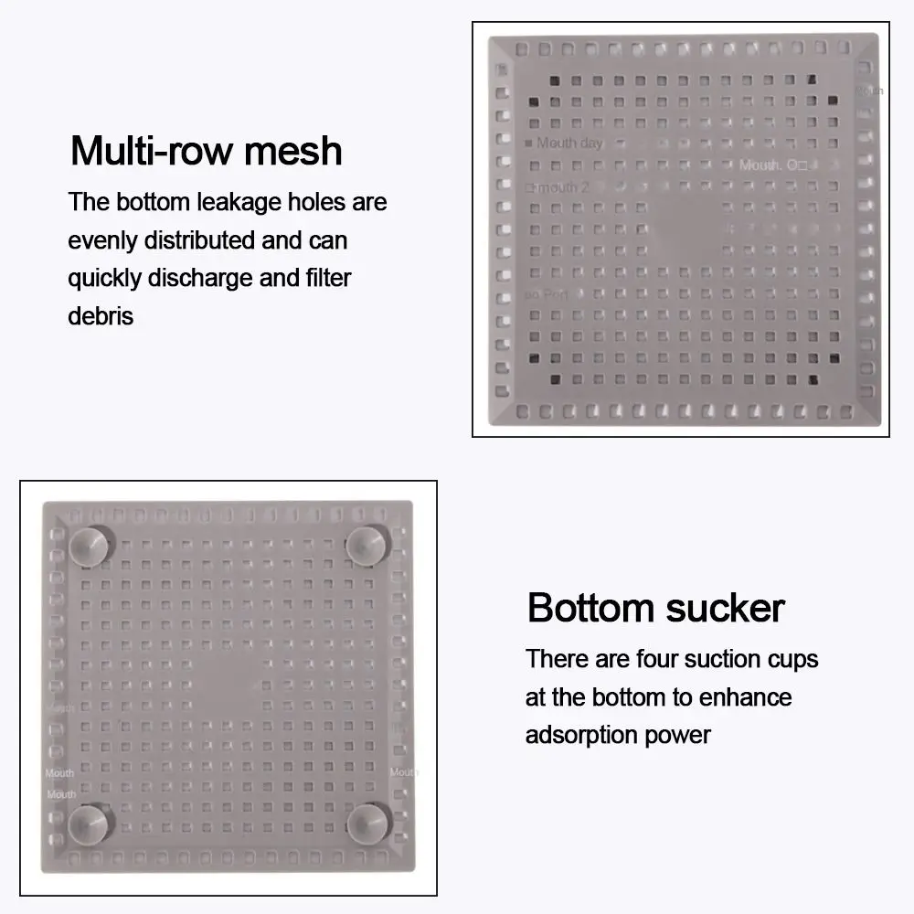 주방 싱크대 채반 필터 하수도 배출구 막힘 방지 씰링 패드, 욕실 바닥 배수구 채반 샤워 배수구 패드, 내구성 신제품