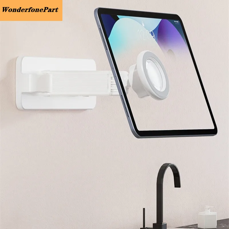 

Foldable Wall Support For Tablet Magnetic Holder For Magsafe iPad Mini Redmi Pad Pro Galaxy Tab Cradle Maca Tape Bracket Wall