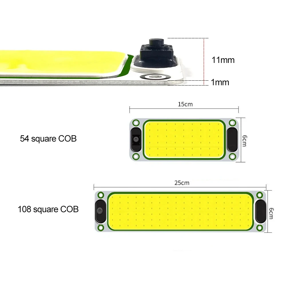 12-24V LED illuminazione interna per auto lettura striscia notturna luce interna lampada da soffitto con interruttore On-Off per camion furgone